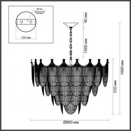 Odeon light 5051/21 HALL ODL24 517 золото/белый/прозрачный/металл/фарфор/стекло Люстра E14 21*40W PORCELA  - 2 купить